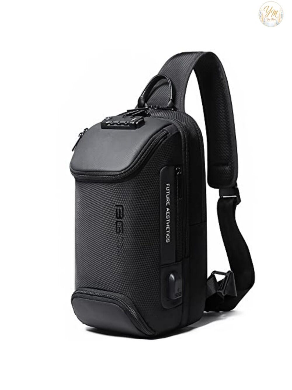 Waterproof Oxford Sling Backpack - Crossbody Anti-Theft USB Charging